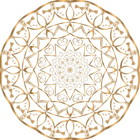 Diseño De Mandala Dorado Vector PNG Mandalas Mandala Dorado Diseño