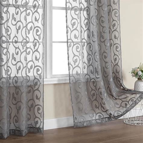 Amazon OWENIE Furman Sheer Curtains 84 Inches Long For Bedroom