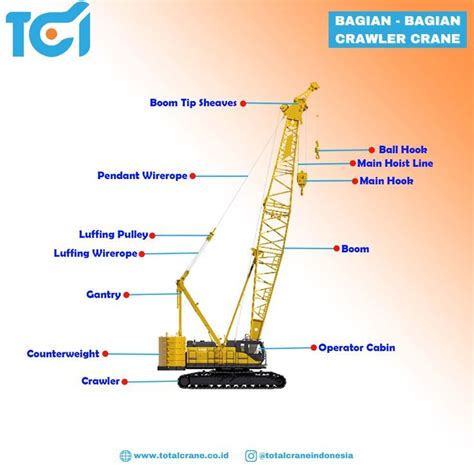 Bagian Bagian Crawler Crane Gerak Jenis