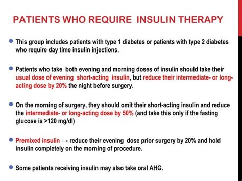 Perioperative Diabetes Mellitus Management Ppt