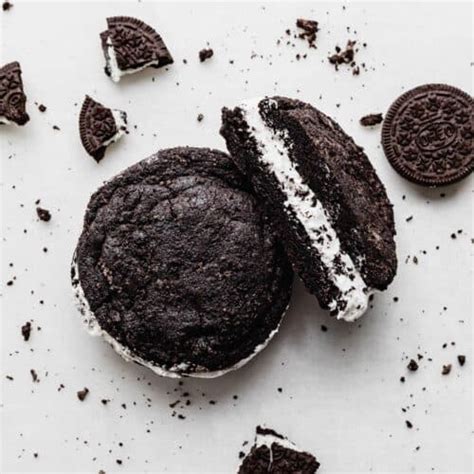 Copycat Crumbl Oreo Sandwich Cookies Salt Baker