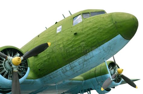 Old Propeller Plane Vintage Aircraft Stock Photo - Image of isolated ...