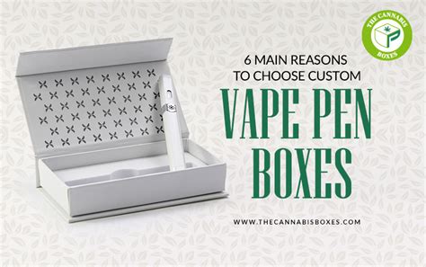 6 Main Reasons To Choose Custom Vape Pen Boxes