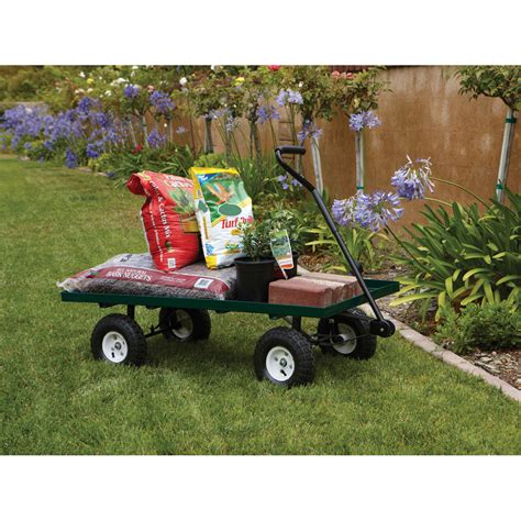 Steel Mesh Deck Utility Wagon