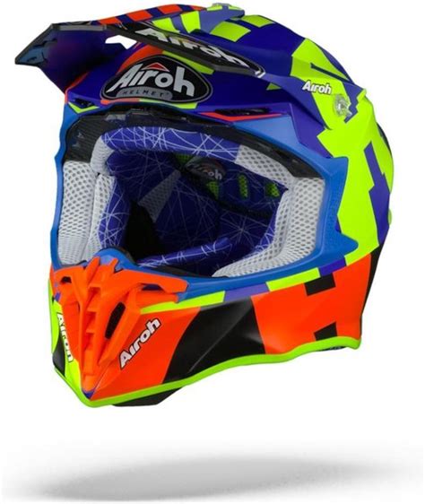 Airoh Twist Frame Azure Matt Motocross Crosshelm Motorhelm Maat