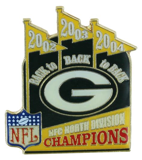 Green Bay Packers Nfc North Back To Back To Back Division Champions Pi