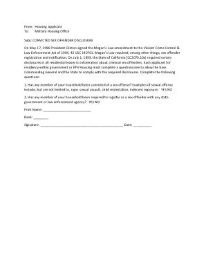 Fillable Online AF Form 4422 Sex Offender Disclosure And Fax Email