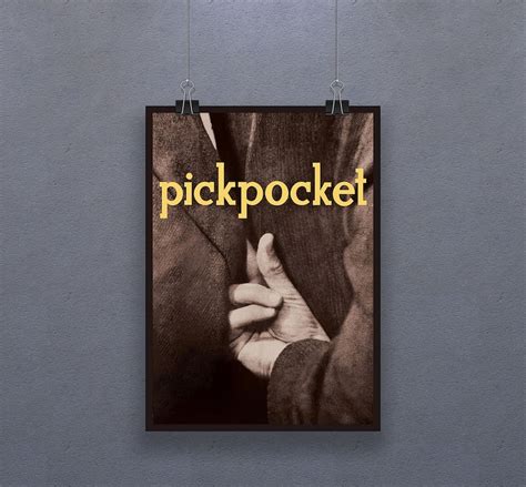 Pickpocket 1959 Poster French Film Directed by Robert - Etsy