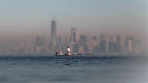 Light House In The Bay Manhattan Viewed From Staten Island Flickr