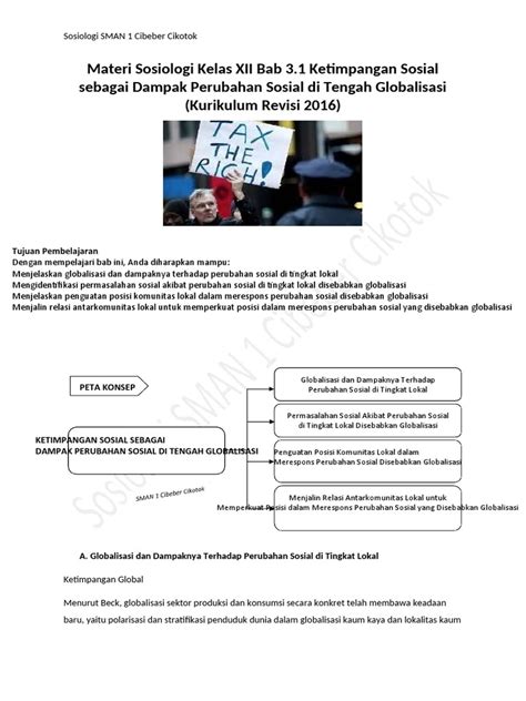 Materi Sosiologi Kelas Xii Bab 3 1 Ketimpangan Sosial Sebagai Dampak Perubahan Sosial Di Tengah