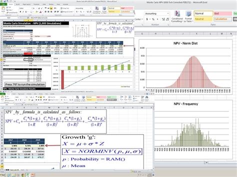 Monte Carlo Simulation Npv Example Youtube