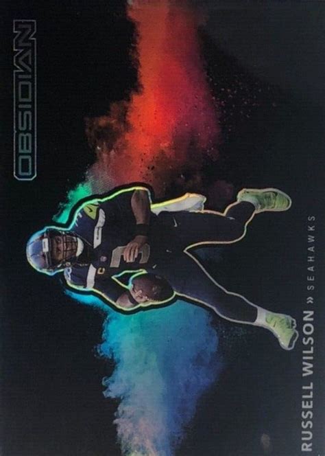 Russell Wilson 2021 Obsidian CB 4 Black Color Blast SSP Price Guide