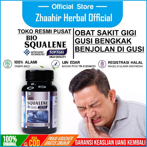 Jual Bio Squalene Obat Sakit Gigi Gusi Bengkak Benjolan Di Gusi