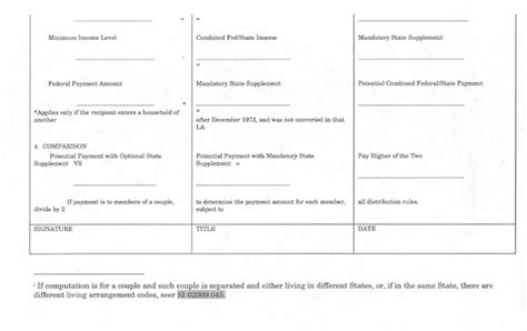 Ssa Poms Si 02009070 Ssa 8106ssa 8106a Ssi Payment Worksheet