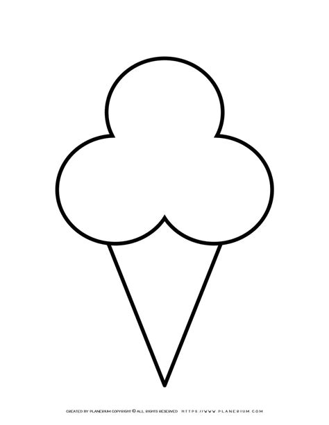 Ice Cream Cone Template Planerium