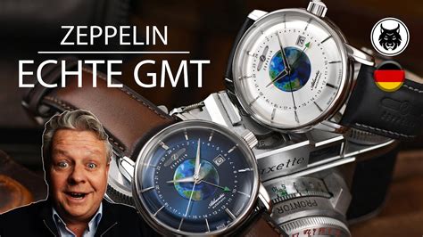 Echte Gmt Zeppelin Atlantic Automatic Flyer Gmt Miyota K