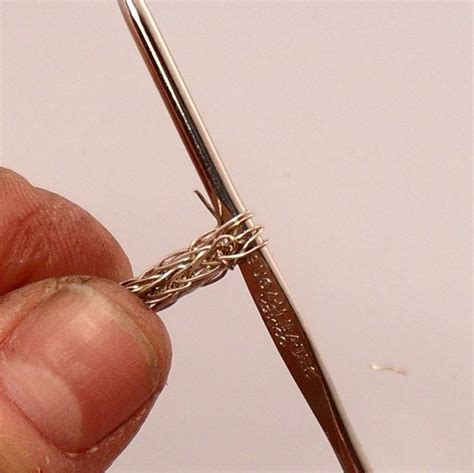 Ending Viking Knit Without An End Cap Copper Wire Jewelers With