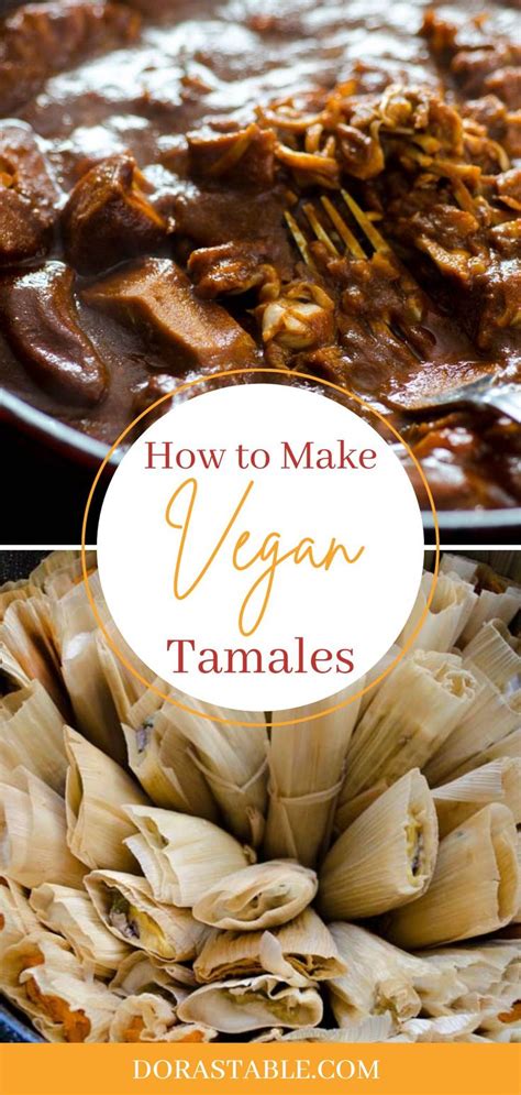 Red Chile Jackfruit Tamales « Doras Table Vegan Mexican Recipes