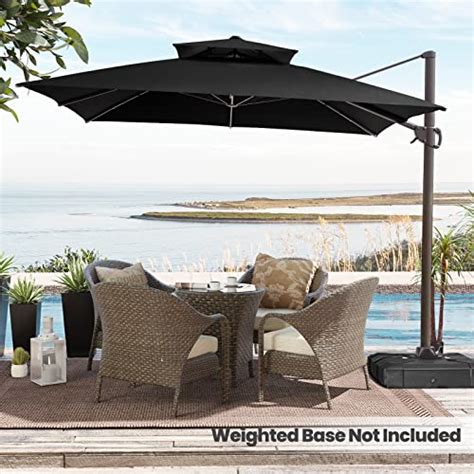 Snapklik Crestlive Products Patio Offset Umbrella Ft Double