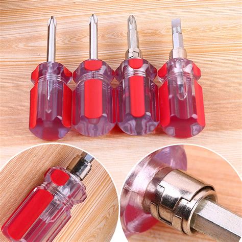 GOOD Quality 1pcs Mini Bidirectional Interchangeable Head Screwdriver