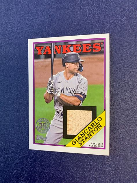 2023 Topps Series 1 88r Gst Giancarlo Stanton 1988 Topps Relic Yankees