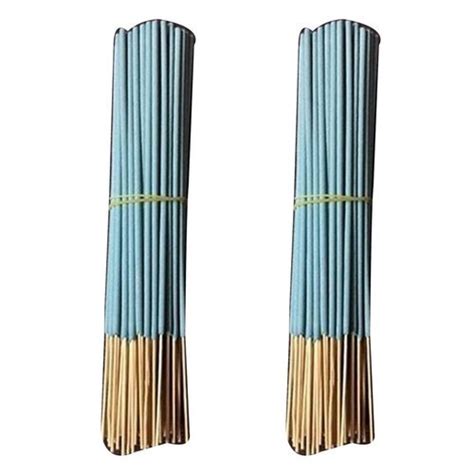 Indian Smooth Charcoal Blue Raw Straight Bamboo Incense Stick 10 Inch