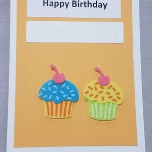 Braille Birthday Cards - Etsy