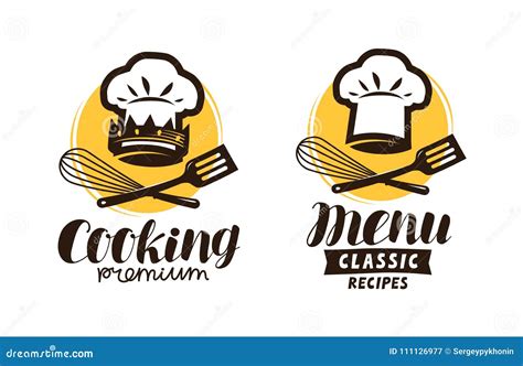 Cooking Cuisine Logo Icon And Label For Design Menu Restaurant Or