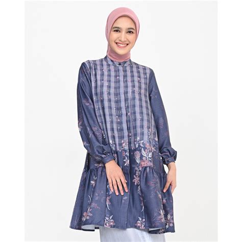 Jual Geulis Id X Cut Syifa Osella Tunic Tunic Printed Tunic