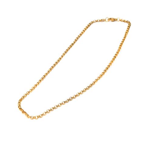 Basi Per Collane Collana Completa Acciaio Oro Rolo 40 Cm 1 Pz Per