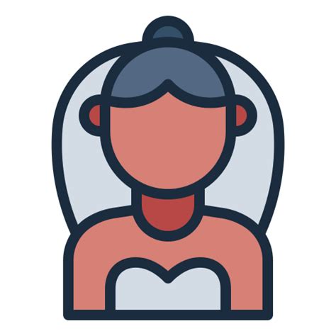 Bride Generic Outline Color Icon