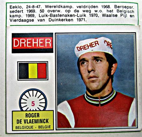 Sprint Roger De Vlaeminck From The Panini Sticker Flickr