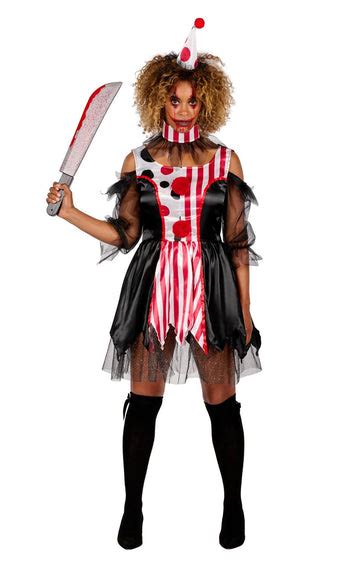 Sinister Circus Halloween Costumes Clown Fancy Dress