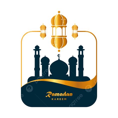 Ramadan Kareem Lantern Vector Art Png Ramadan Kareem With Mosque And