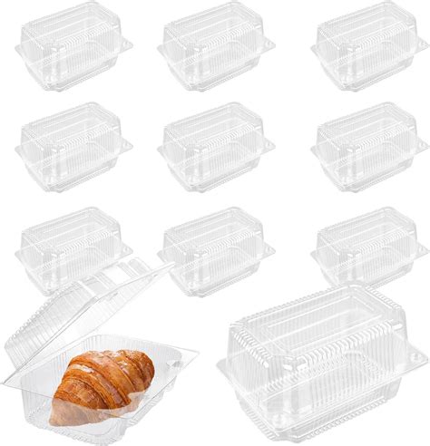 Amazon 100 Pcs Clear Plastic Take Out Containers 7 3x4 7x3 7 Inch