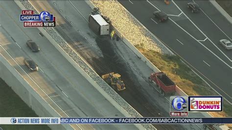 Lanes Reopen On Nb Rt1 Near I 95 Ramp After Dump Truck Crash In Del 6abc Philadelphia