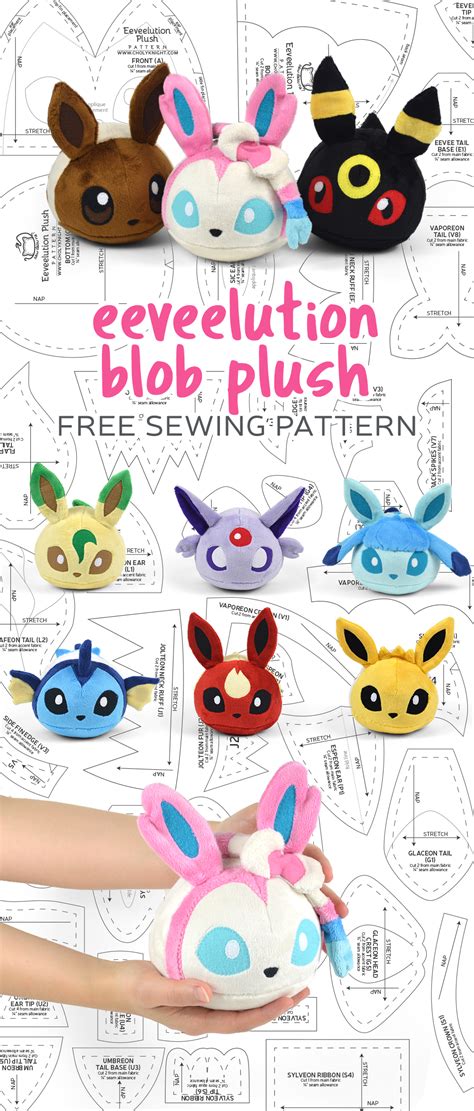 36 Designs Eevee Plush Sewing Pattern Chiarameredith