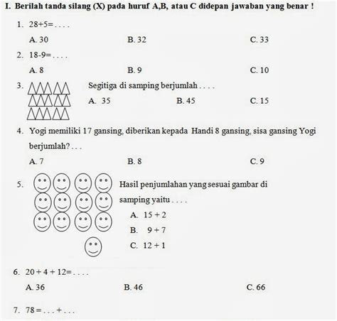 Yuk Mojok 10 Contoh Soal Anak Tk B