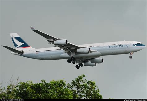 B HXJ Cathay Pacific Airbus A340 313 Photo By Aldo Bidini ID 161338