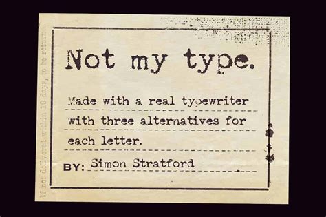 Not My Type Font