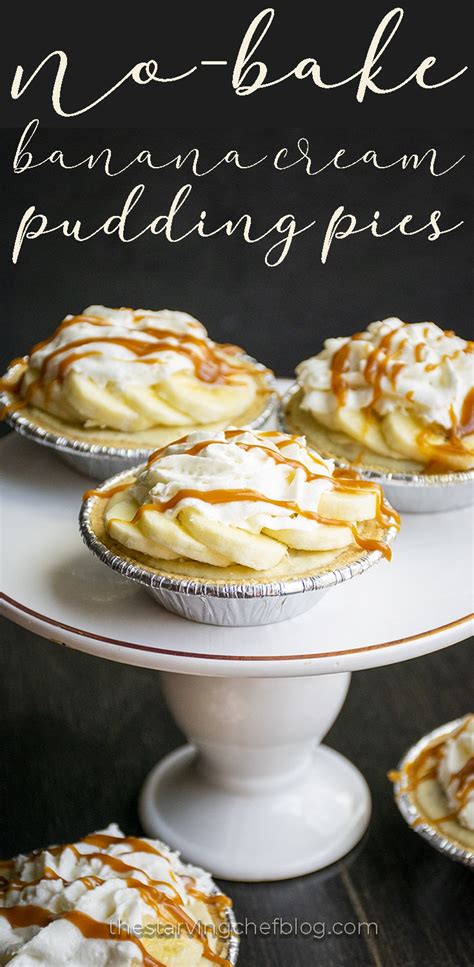 No Bake Banana Pudding Pie Recipe The Starving Chef