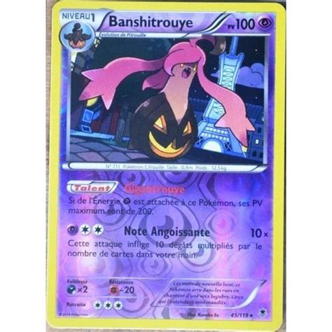 Carte Pokémon 45 119 Banshitrouye 100 PV SUPER RARE REVERSE XY04