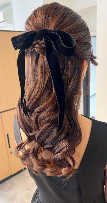 On Trend Bow Hairstyles For A Chic And Playful Look Voluminous Half