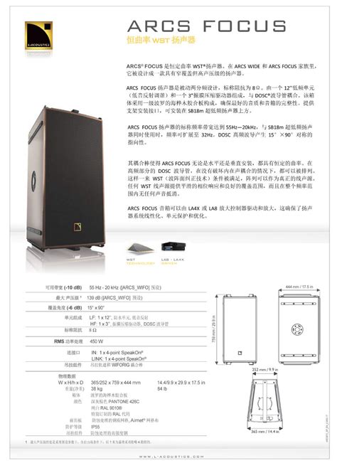 L Acoustics A A A I Focus A Focus Arcs Ii L