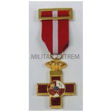 Medalla Cruz Merito Militar Distintivo Rojo Militar Extrem