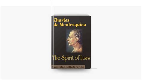 ‎the Spirit Of Laws By Charles De Montesquieu Thomas Nugent