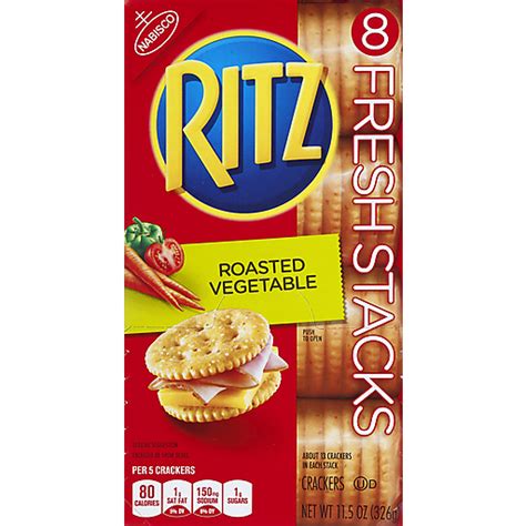 Ritz Crackers Roasted Vegetable Fresh Stacks 8 Ea Crackers