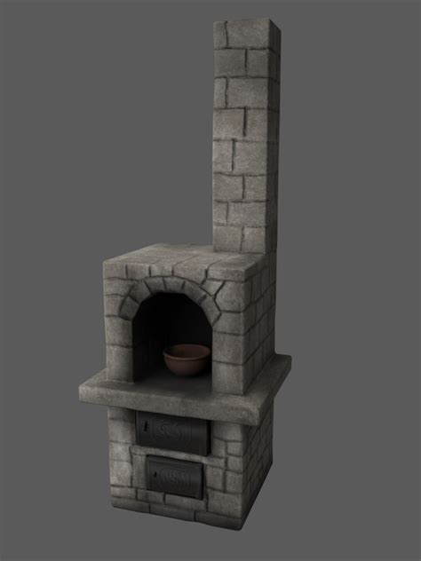 3d Model Game Ready Furnace Cgtrader