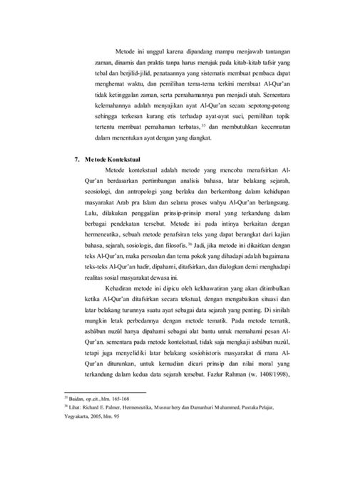 Metodologi Penafsiran Al Qur An Pdf