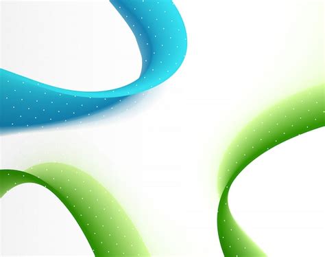 Green wavy background Vector | Free Download